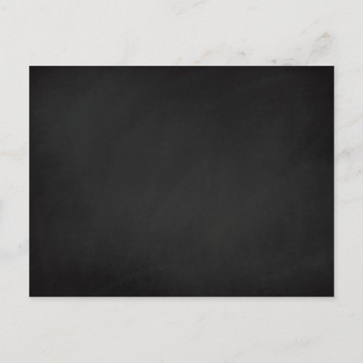 ストリングライト付き黒板結婚式招待状 インビテーションポストカード (裏面)