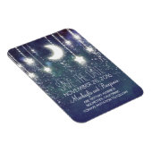 ストリングライト星と月の日付を保存 マグネット (右側)