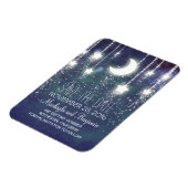 ストリングライト星と月の日付を保存 マグネット (左側)