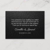 ストリングライト白黒ありがとうございます名刺 名刺 (裏面)