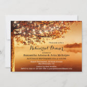 ストリングライト秋リハーサルディナー招待状 招待状 (正面)