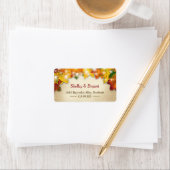 ストリングライト紅葉素朴Burlap季節 ラベル (インサイチュ)