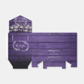 ストリングライト素朴フローラパープル結婚ウッド フェイバーボックス (折り畳みなし)