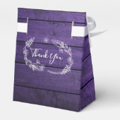 ストリングライト素朴フローラパープル結婚ウッド フェイバーボックス (裏面サイド)