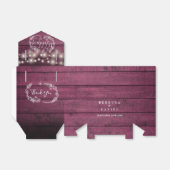 ストリングライト素朴フローラレッドウッド結婚ズ フェイバーボックス (折り畳みなし)