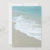 ストリングライト美しいビーチ男の子女の子の赤ちゃんシャワー 招待状 (裏面)