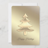 ストリングライト輝く赤い企業のホリデーパーティー 招待状 (裏面)