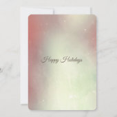 ストリングライト金ゴールド企業のクリスマスパーティー赤面 招待状 (裏面)