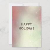 ストリングライト金ゴールド企業のホリデーパーティー赤面 招待状 (裏面)