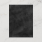 ストリングライト黒い黒板の願い エンクロージャーカード (裏面)