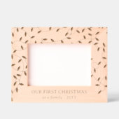 ストリングライト1stクリスマス家族 レーザー彫刻フレーム (正面)