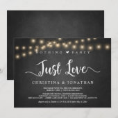 ストリングライト, ふたりの逃避行, 何も豪華でなく, ただ愛  招待状 (正面/裏面)