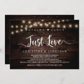 ストリングライト, ふたりの逃避行, 何も豪華ではなく、ただ愛を 招待状 (正面/裏面)