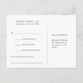 ストリングライト ウッド ソングリクエスト RSVP ポストカード (裏面)