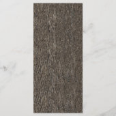 ストリングライト+オークの木の結婚樹皮のメニューカード メニュー (裏面)