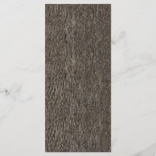 ストリングライト+オークの木の結婚樹皮のメニューカード メニュー (裏面)