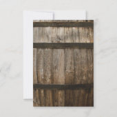 ストリングライト | カントリー素朴バレル結婚式RSVP 出欠カード (裏面)