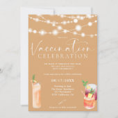 ストリングライト コロナワクチン 接種 お祝い 招待状 (正面)