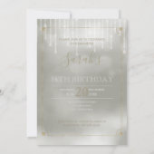 ストリングライト&バルーン甘い16シャンパンID473 招待状 (裏面)