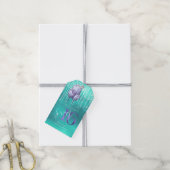 ストリングライト&バルーン甘い16ティール（緑がかった色）ID473 ギフトタグ (より糸付き)