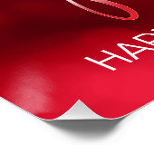 ストリングライト&バルーン甘い16赤ID473 ポスター (コーナー)