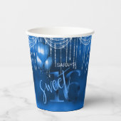 ストリングライト&バルーン甘い16 DkブルーID473 紙コップ (正面)