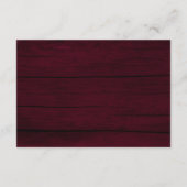 ストリングライト バーガンディー ウェディング 詳細 エンクロージャーカード (裏面)