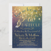 ストリングライト バーベキューエンゲージメントパーティー 招待状 (正面)