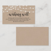 ストリングライト、ファームクラフトをテーマに、ウィッシングウェル エンクロージャーカード (正面/裏面)