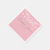 ストリングライト ブライダルシャワー スタンダードカクテルナプキン (角)