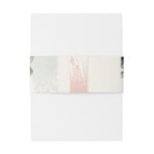 ストリングライト、ブラシストローク、フローラハート 招待状ベリーバンド (裏面例)