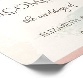 ストリングライト、ブラシストローク、フローラ日付の保存 ポスター (角)