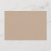 ストリングライト, ブラックフォントカラー, ウェディングRSVPカード エンクロージャーカード (裏面)