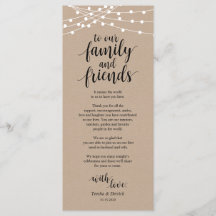 ストリングライト、ブラックプレイス設定サンキューカード