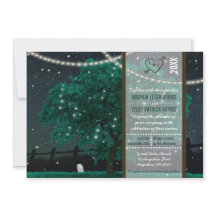 ストリングライト メイソンジャー ほたる 結婚式招待状