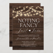 ストリングライト ラスティック 何も特別なものはないけれど 愛 招待状 (正面/裏面)