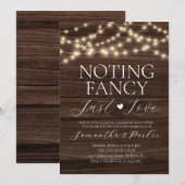 ストリングライト ラスティック 何も特別なものはない ただ愛  招待状 (正面/裏面)