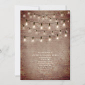 ストリングライト レンガ 汎用 パーティー 招待状 (正面)