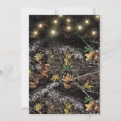 ストリングライト+狩り迷彩柄結婚式招待状 招待状 (裏面)