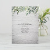 ストリングライト 白レンガ ボタニカル ジェネリック パーティー 招待状 (スタンド正面)