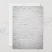 ストリングライト 白レンガ ボタニカル ジェネリック パーティー 招待状 (裏面)