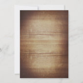 ストリングライト&素朴なツリー婚約パーティ 招待状 (裏面)