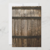 ストリングライト 素朴| Country Barrel結婚's 招待状 (裏面)