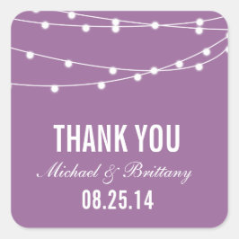 ストリングライト |結婚式用シール スクエアシール