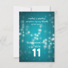 ストリングライト 結婚式 着席案内 テーブルナンバー