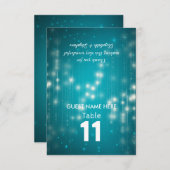 ストリングライト 結婚式 着席案内 テーブルナンバー (正面/裏面)