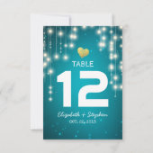 ストリングライト 結婚式 着席案内 テーブルナンバー (裏面)