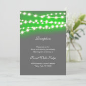 ストリングライト 緑の庭 ガーデングロー レセプション 招待状 (スタンド正面)