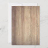 ストリングライト 花柄 ウッド ストライプ キンセアニエラ 招待状 (裏面)