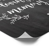 ストリングライト 黒板 思い出のメモリアル ポスター (角)